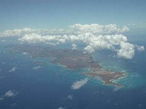 aerial  shot of Vieques, Puerto Rico 